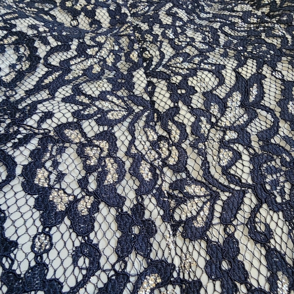 2 Piece Elegant Blue Lace Special Occasion Outfit - Picture 15 of 17